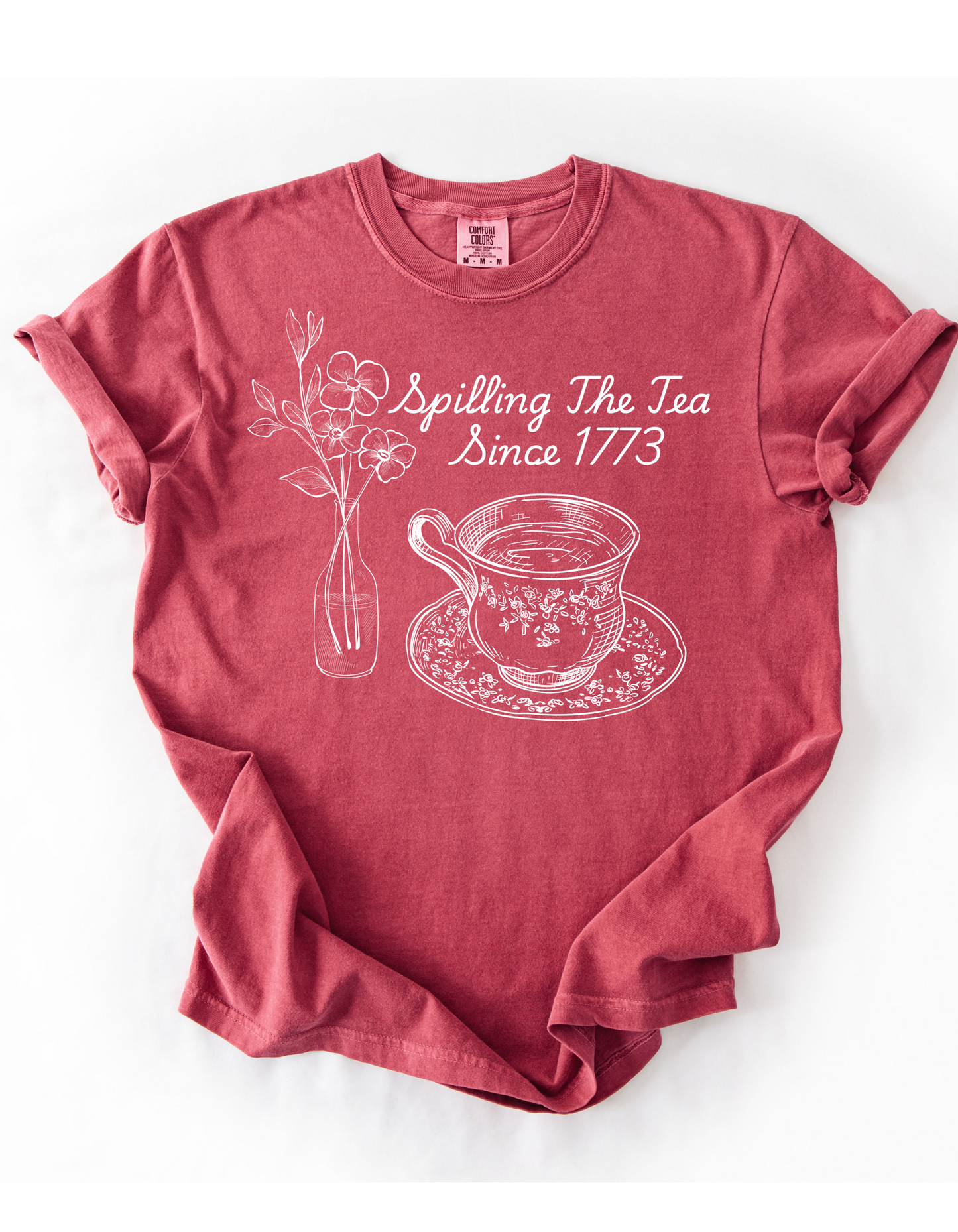 Spilling the Tea Since 1773 (White Ink Edition)